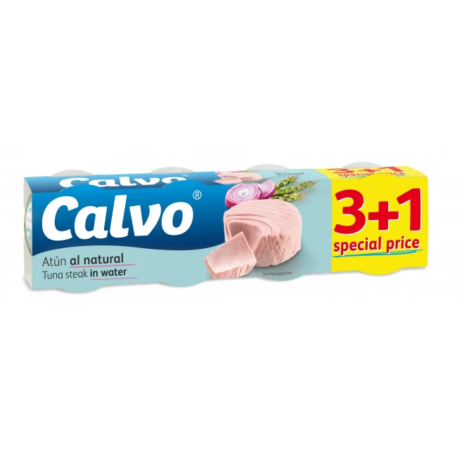 Ton In Sos Natur Calvo 4x80g